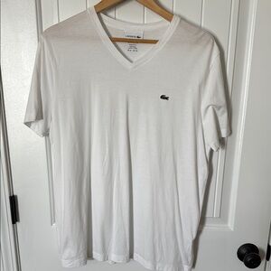 Lacoste White Short Sleeve Tee